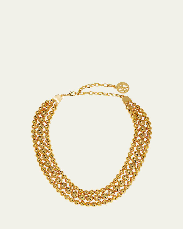 Gold Pearl Layered Necklace
